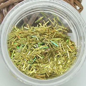 Gold Коробка тонкая полоса блестящие, дизайн ногтей Блеск DIY маникюр Аксессуары для ногтей дизайн - Цвет: Gold