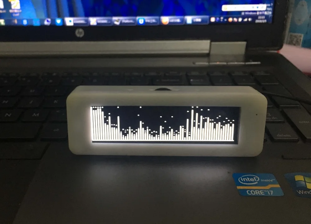 GHXAMP 3,12 дюймов OLED музыкальный спектр дисплей Голосовое управление автомобиля DIY VU измерительный усилитель микрофон 8 дисплеев эффекты раз 5 В