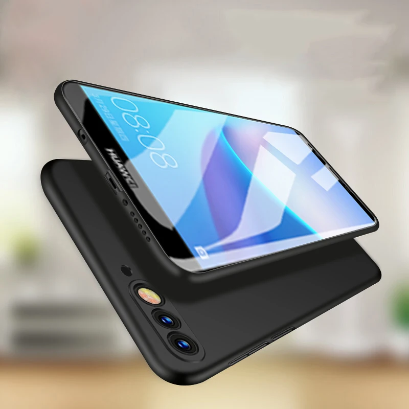 Для huawei Honor 7c чехол 360 Защита тонкий матовый Жесткий PC задняя крышка телефона для Y7