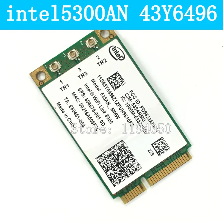 Intel 5300 533an_mmw Mini Pci e Беспроводной Wi Fi intel5300 480986 001 506679 intwifi 300 Мбит/с 2 4G/телефон|intel