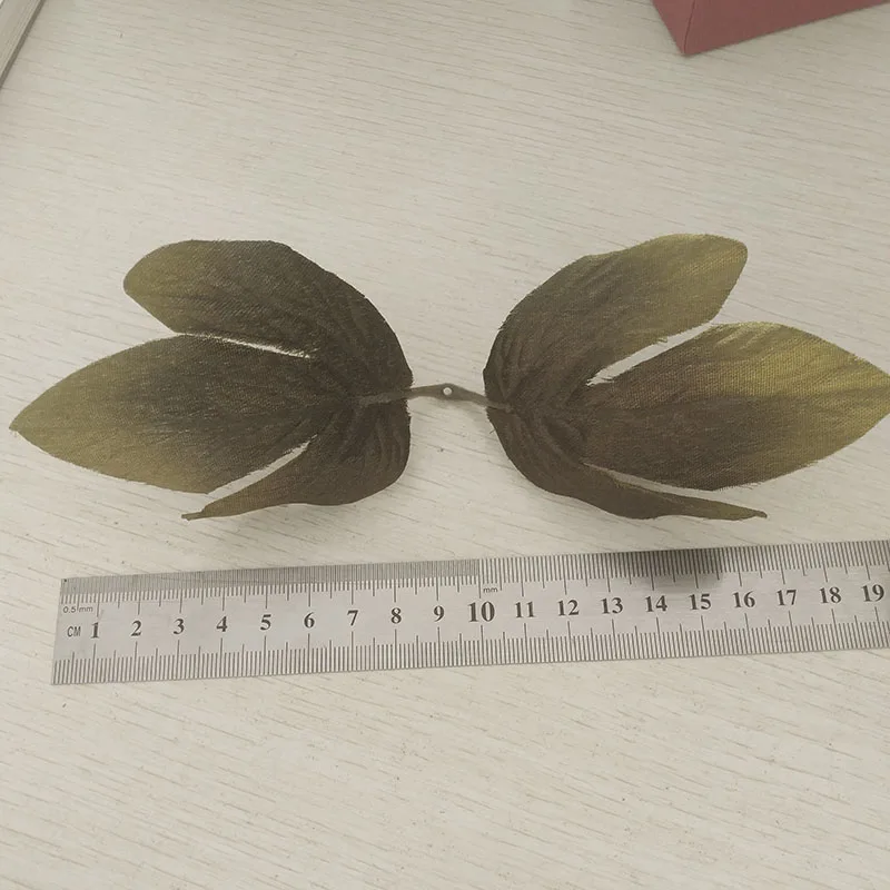 Peony leaves 2 Искусственный Пион с гортензией, листьями роз, Шелковый Зеленый лист, для рукоделия, украшение для свадьбы, Зеленый лист, вечерние украшения для дома Mayitr - Цвет: Peony leaves 2