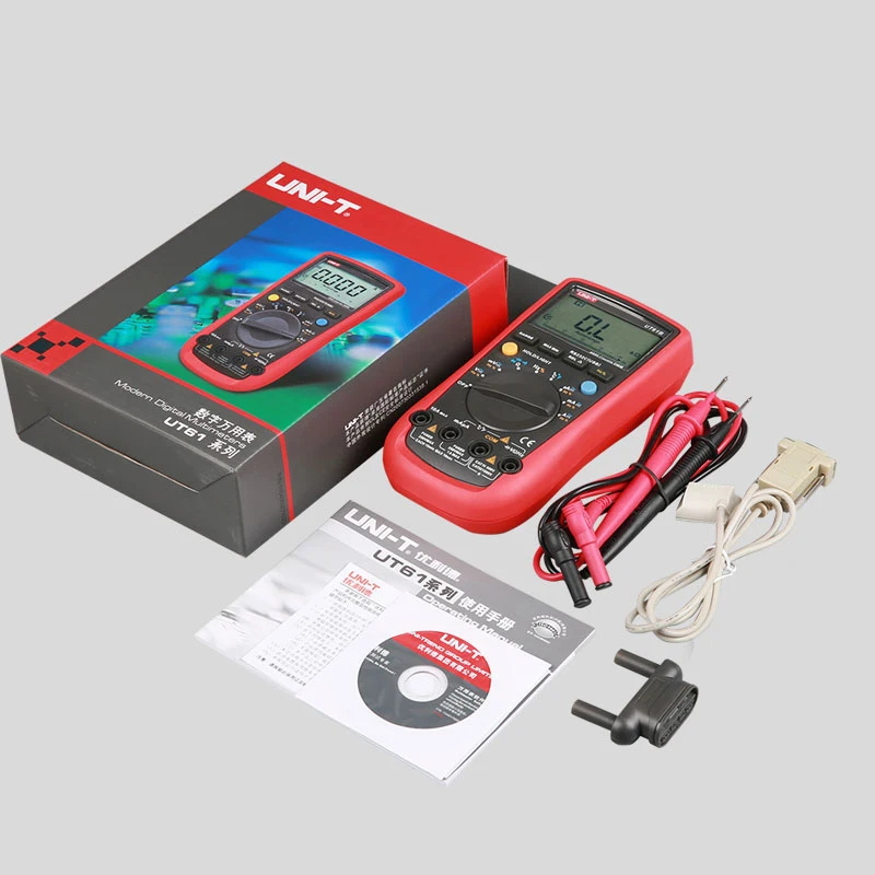 UNI-T UT61E Digital Multimeter Meter Ture RMS Auto Range AC DC Voltage Tester 22000 Counts Data Hold High Reliability