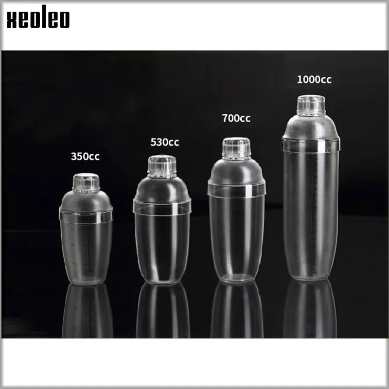 Xeoleo 350cc/500cc/700cc/1000cc PC каучуковая чашка шейкер для коктейлей миксер молочный