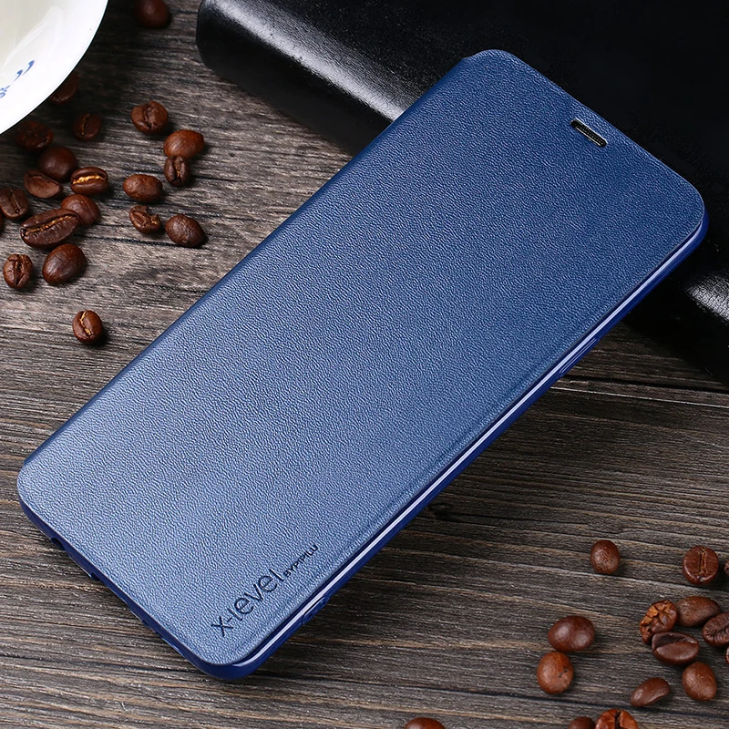 X-Level чехол для Samsung Galaxy S8 S9 Plus Note 8 откидная Складная подставка из искусственной