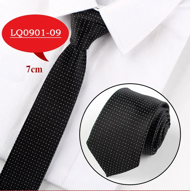 LQ0901-09 Men Tie Fashion 7cm Classic Luxury Jacquard Woven Neckties Factory Seller Bridegroom Business Wedding Accessories Shirt Neck Tie - Цвет: LQ0901-09