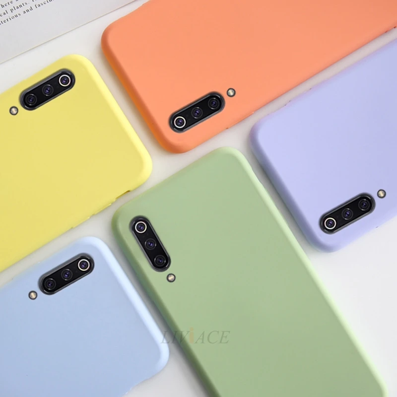 Оригинальный чехол из жидкого силикона для телефона xiaomi mi 10 9 se lite pro a3 mi10 xiomi