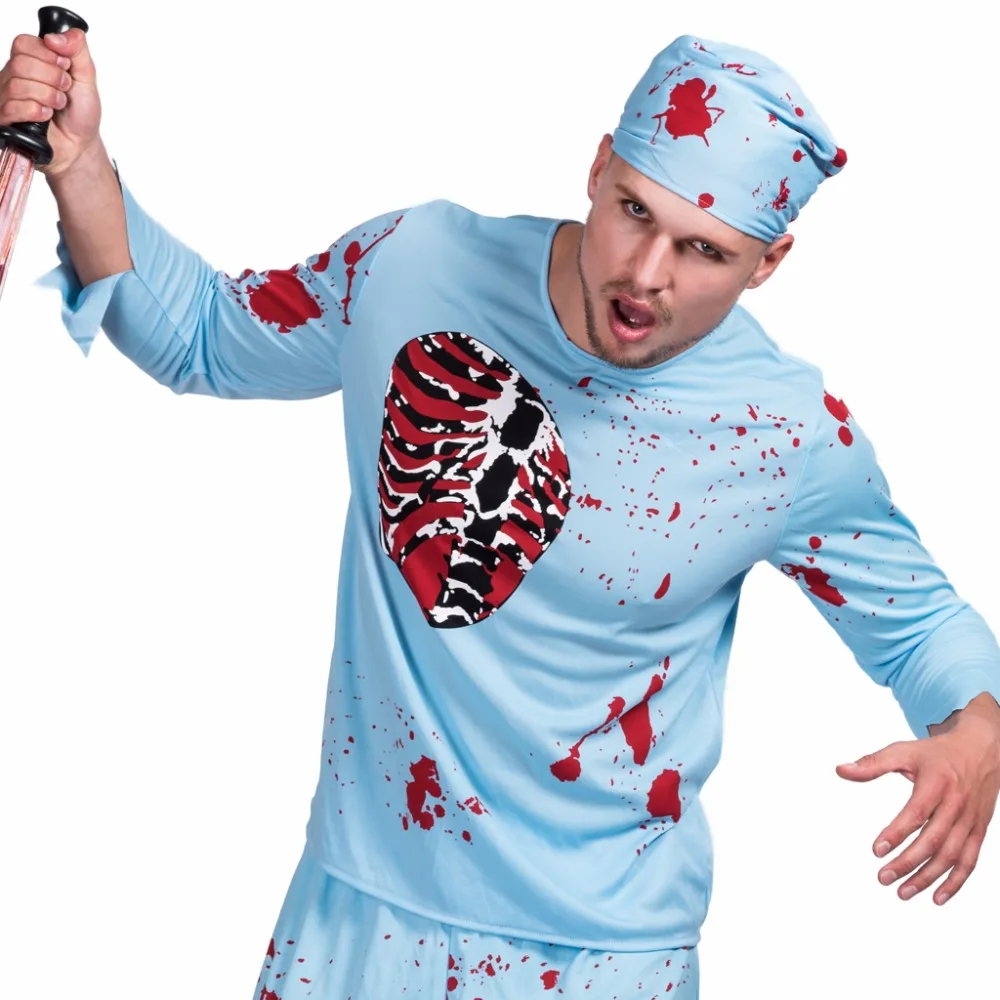 Для мужчин с изображениями из сериала Ходячие мертвецы доктор Зомби костюм