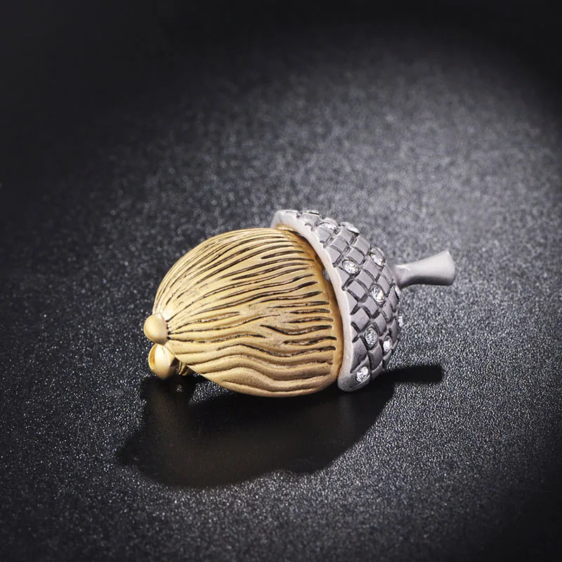 Изящная брошь в виде соснового конуса Funmor эмалированные заколки для мальчиков и