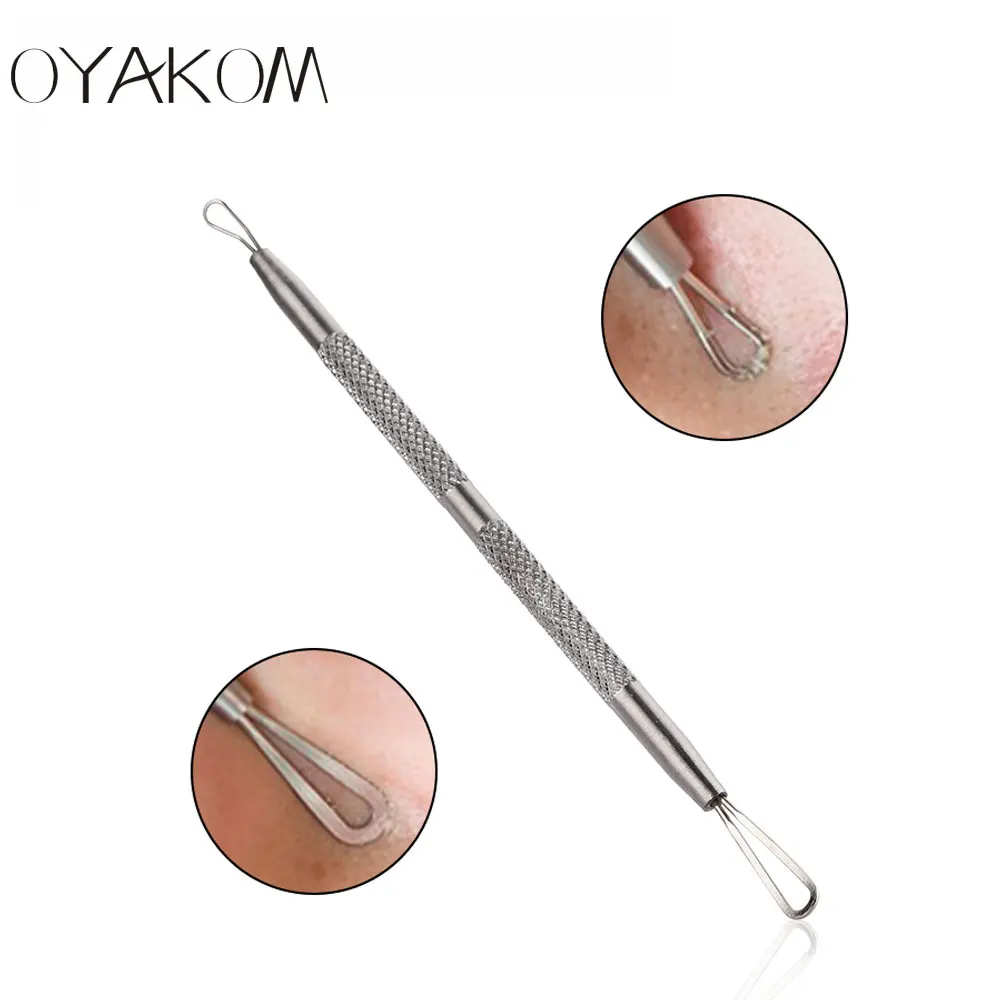 OYAKOM 4 шт., экстрактор черных точек, очиститель черных точек, удаление угрей, набор игл, уход за лицом, средство для очищения пор в черных пятнах