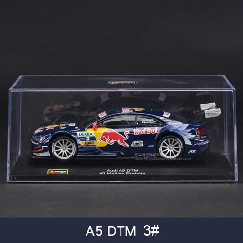 BBURAGO 1:32 литой модельный автомобиль DTM AD A5 1:32 металла гоночный автомобиль играть коллекционных моделей спортивные автомобили игрушки для подарка - Цвет: Синий