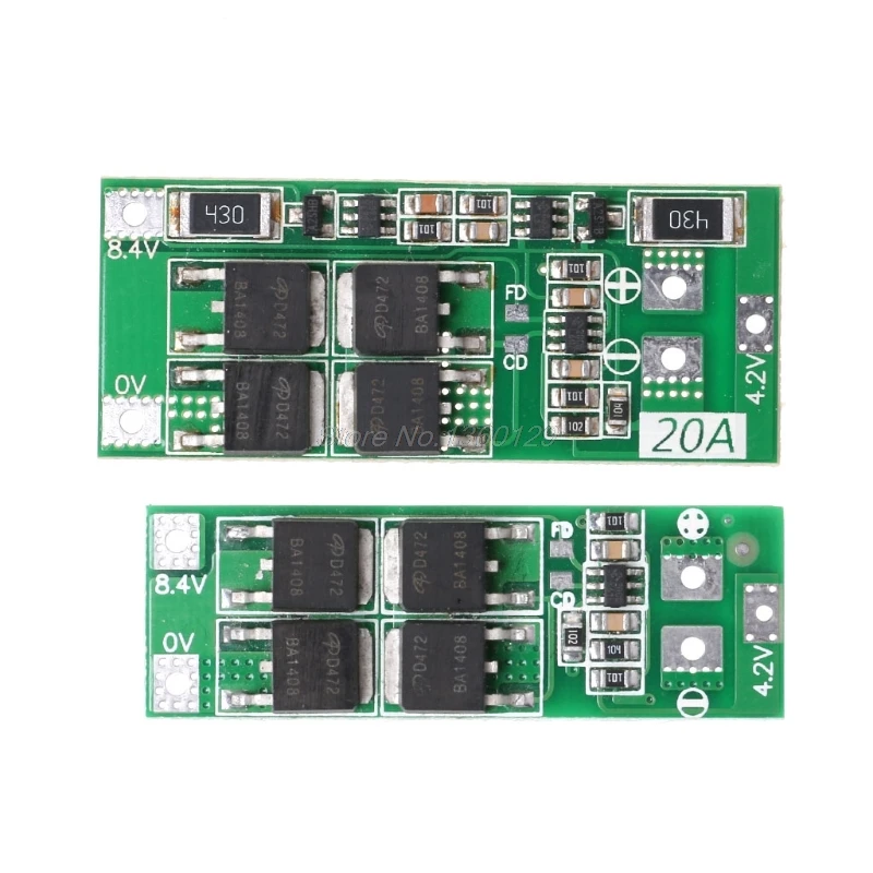 2S 20A 7 4 V 8 литий ионный аккумулятор 18650 зарядное устройство PCB плата защиты BMS AUG_18