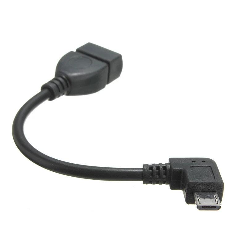 Правый угол 90 градусов Micro USB OTG кабель адаптер конвертер для Samsung Xiaomi Nokia мобильные