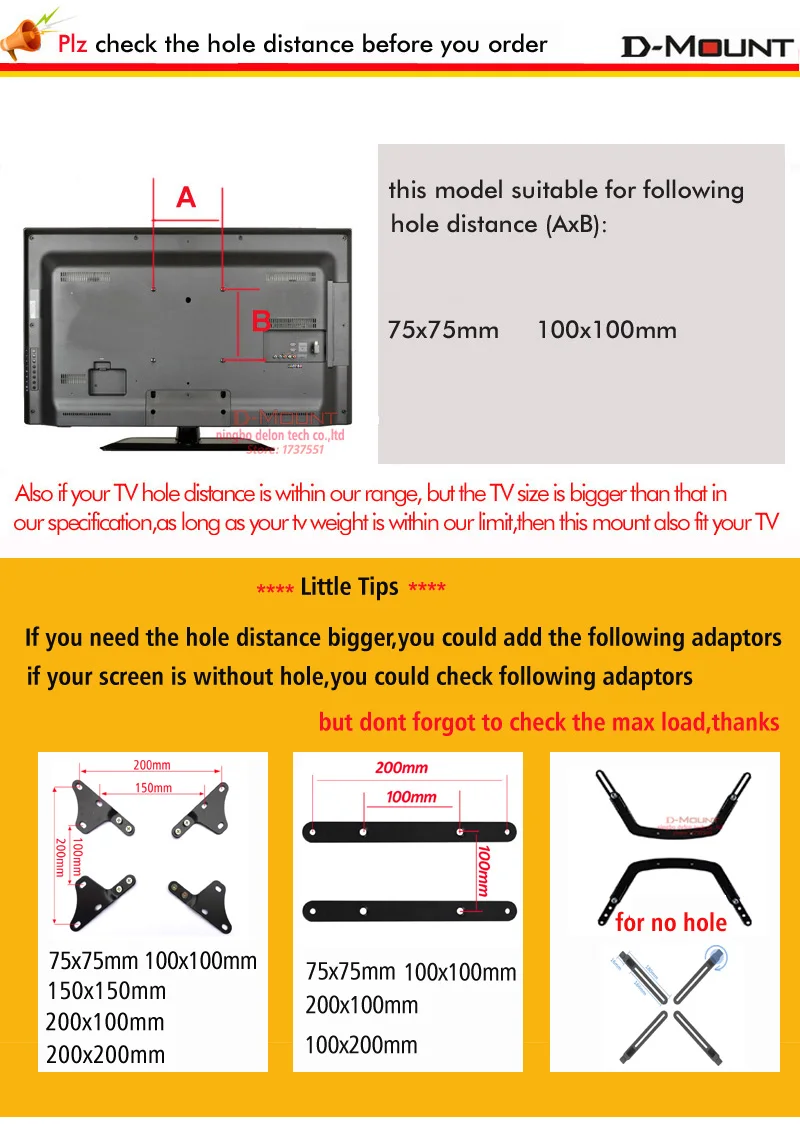 Стальной vesa100x100 75x75 20 кг lcd-6 full motion 1" 24" 2" Наклонный Поворотный Настенный кронштейн для ЖК-монитора с поворотом на 360 градусов