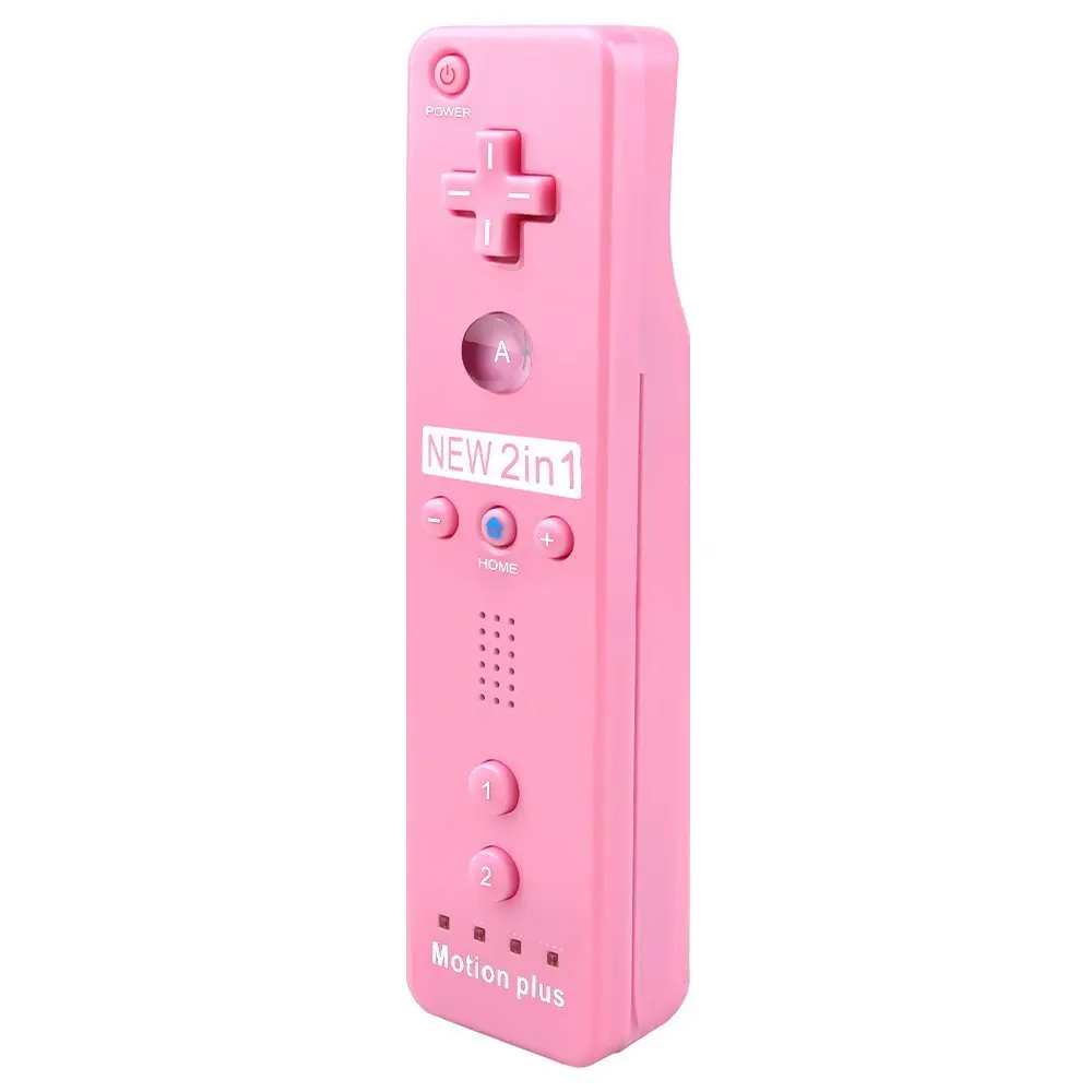2 в 1 Встроенный Motion Plus пульт дистанционного управления Джойстик Nunchuk для nintendo wii геймпад контроллер с защитный силиконовый чехол