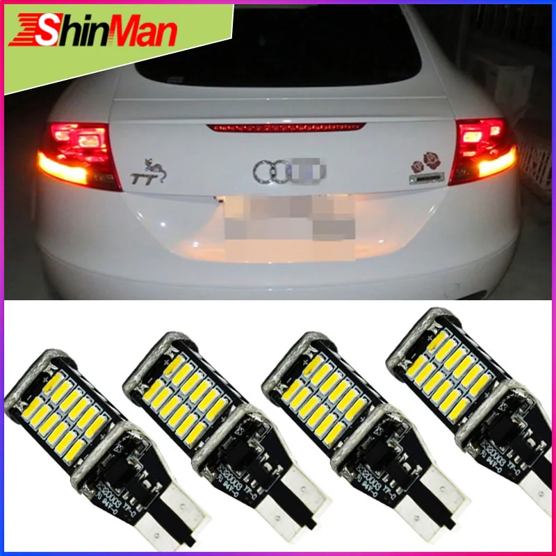Светодиодный задний фонарь ShinMan Canbus T15 W16W без ошибок поворотный для Audi A3 8P B8 A4 A5 RS5 C6