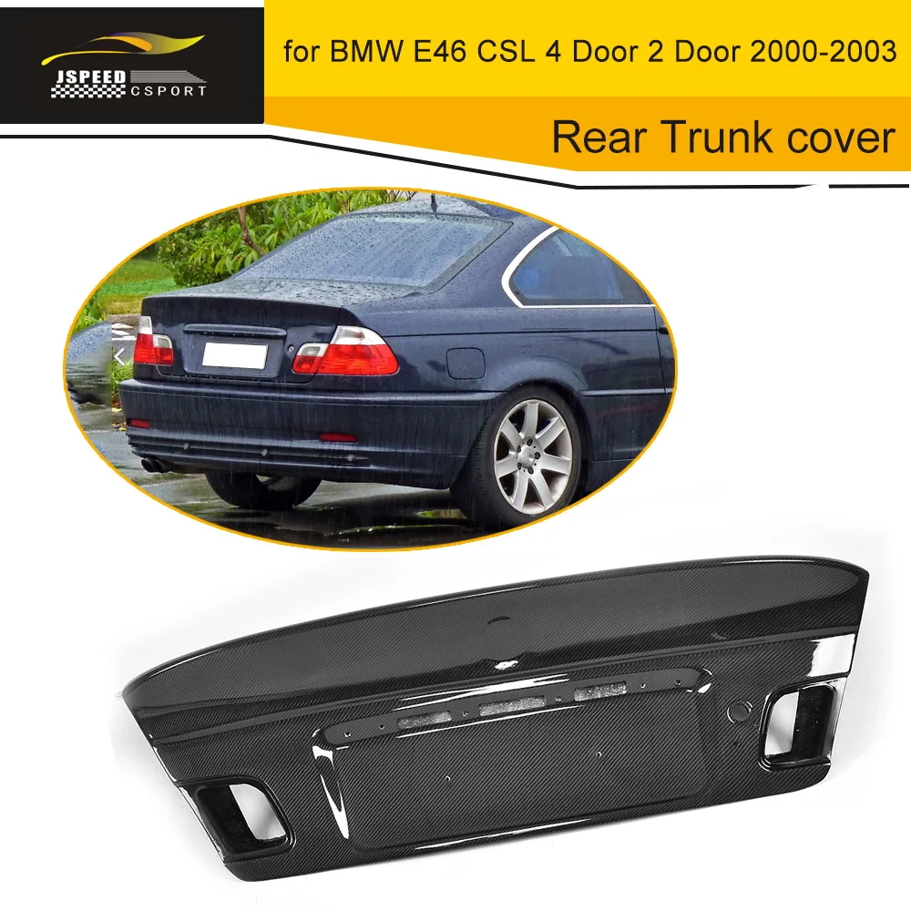 3 серии карбоновое волокно гоночный задний багажник для BMW E46 CSL 4 двери 2 только 2000