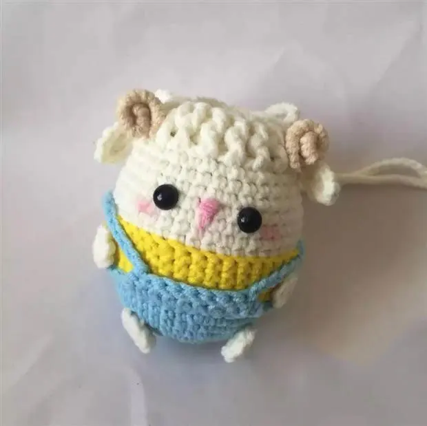 10*6 см детский сад кулон крючком ручной вязки Amigurumi маленькая Желтая Утка Золотая