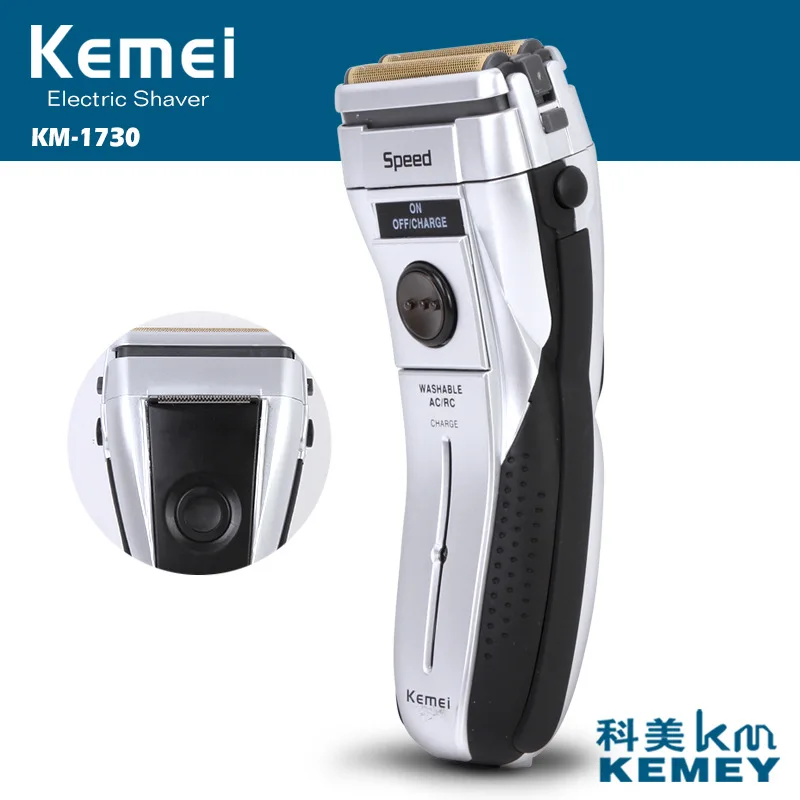 Kemei аккумуляторная электробритва 3D плавающая Бритва для бороды Мужская бритва
