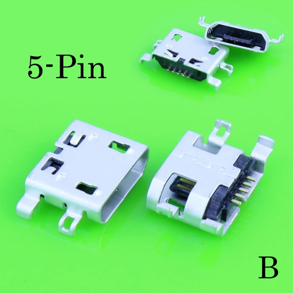 YuXi Micro USB Connector 5P heavy plate B type no side Female Jack For Mobile Mini repair mobile tablet Tail plug Lenovo | Мобильные