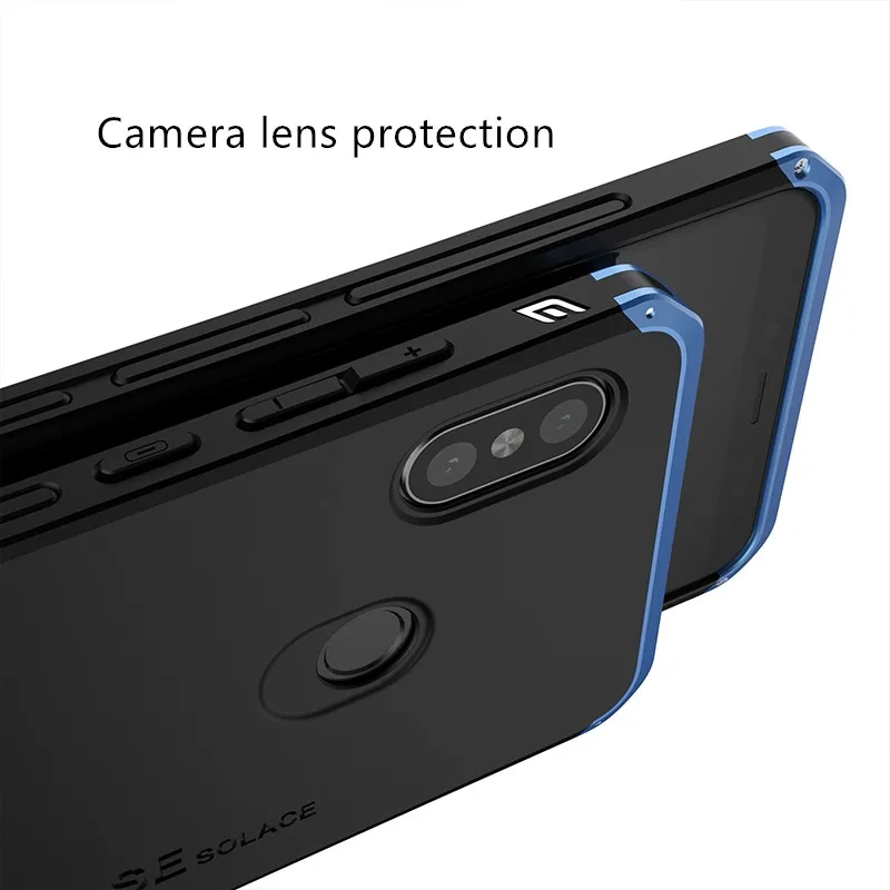 Для Xiaomi redmi Note5 Note5pro роскошный Броня металлический силиконовый алюминий + PC чехол