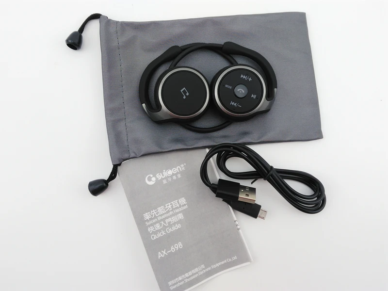 RAVI AX 698 Спортивные наушники Bluetooth играть карты памяти FM радио портативный Шейным