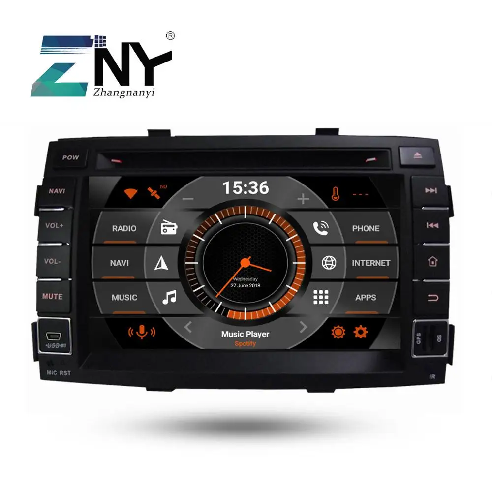 7 &quotips Android 9 0 автомобильный DVD 2 DIN авторадио для Kia Sorento 2009 2012 gps навигация