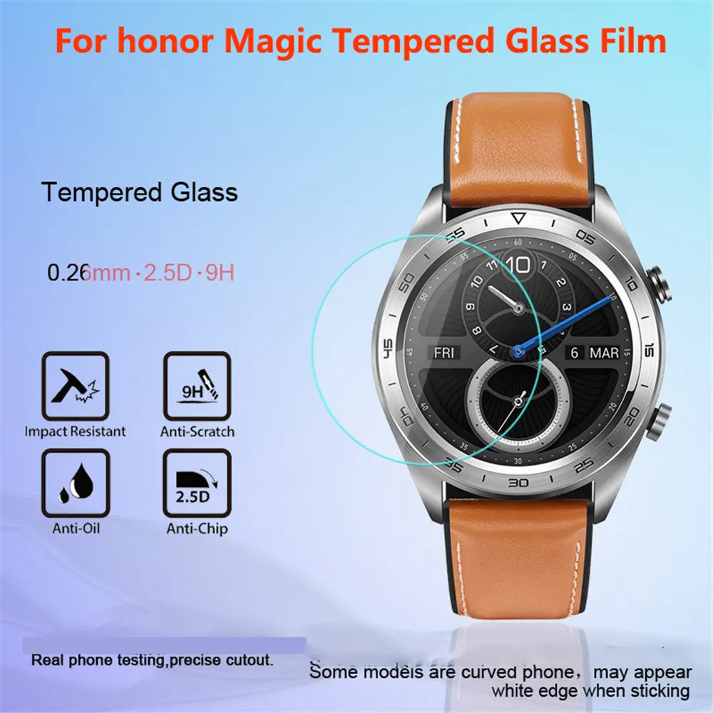 Пленка из закаленного стекла для смарт-часов Huawei Honor Watch Magic 9H прозрачная