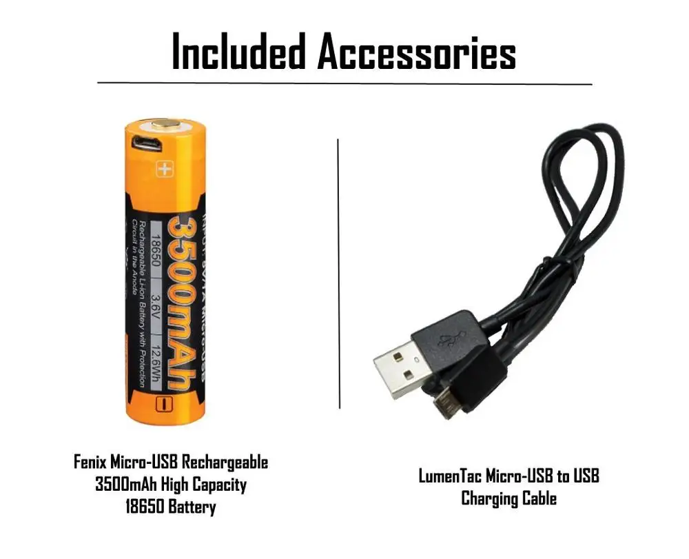 Fenix PD35 V2.0 2018 обновление 1000 люмен фонарик w/ 3500mAh встроенный USB перезаряжаемый