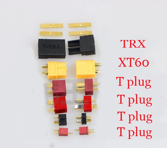 

30sets/lot T plug male and female battery connector Mini T plug XT60 plug high antiskid T plugged mould part free shipping