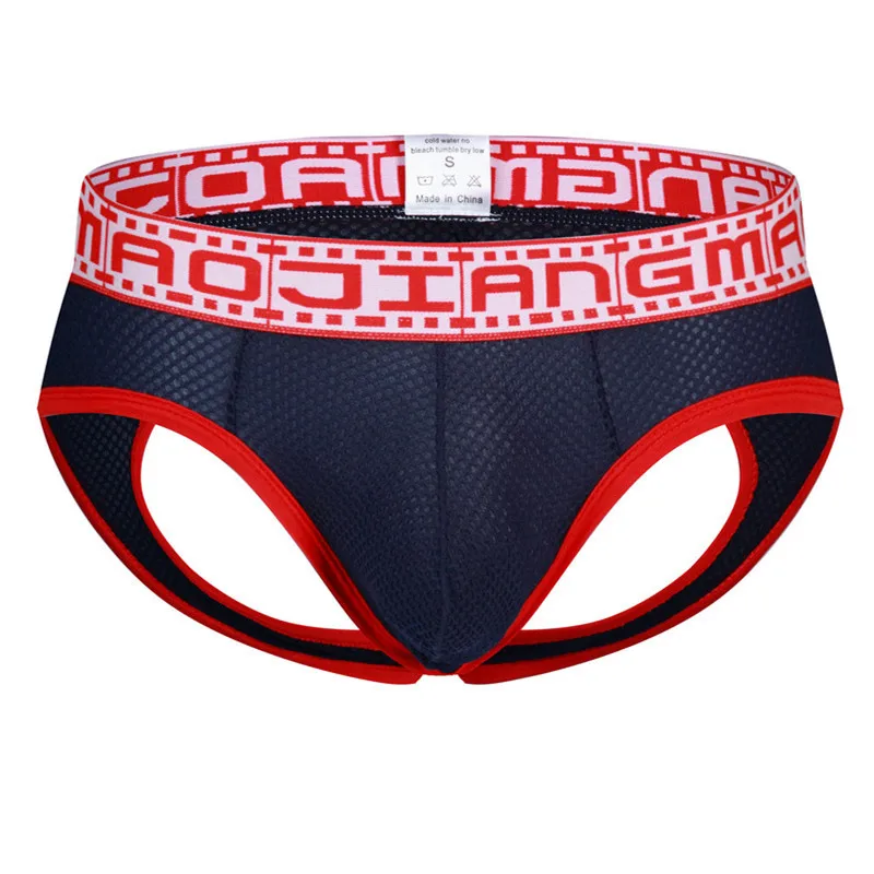 

Breathable Sexy Men Underwear Briefs Open Butt Thongs Low Waist Cueca Gay Men Underwear Male Panties Briefs Underpants Thong