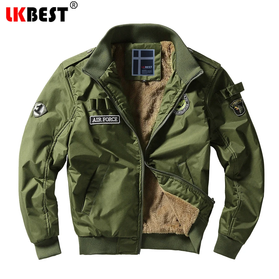 LKBEST 2019 зимняя куртка Мужская пилот в стиле милитари мужские куртки ВВС