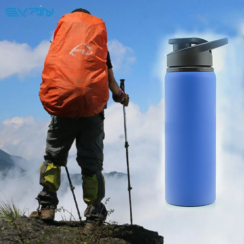 Bpa Free Горячая 750 мл 3 цвета велосипедный спорт на открытом воздухе бутылка с одной стенкой из нержавеющей стали моя бутылка для воды портативный чайник