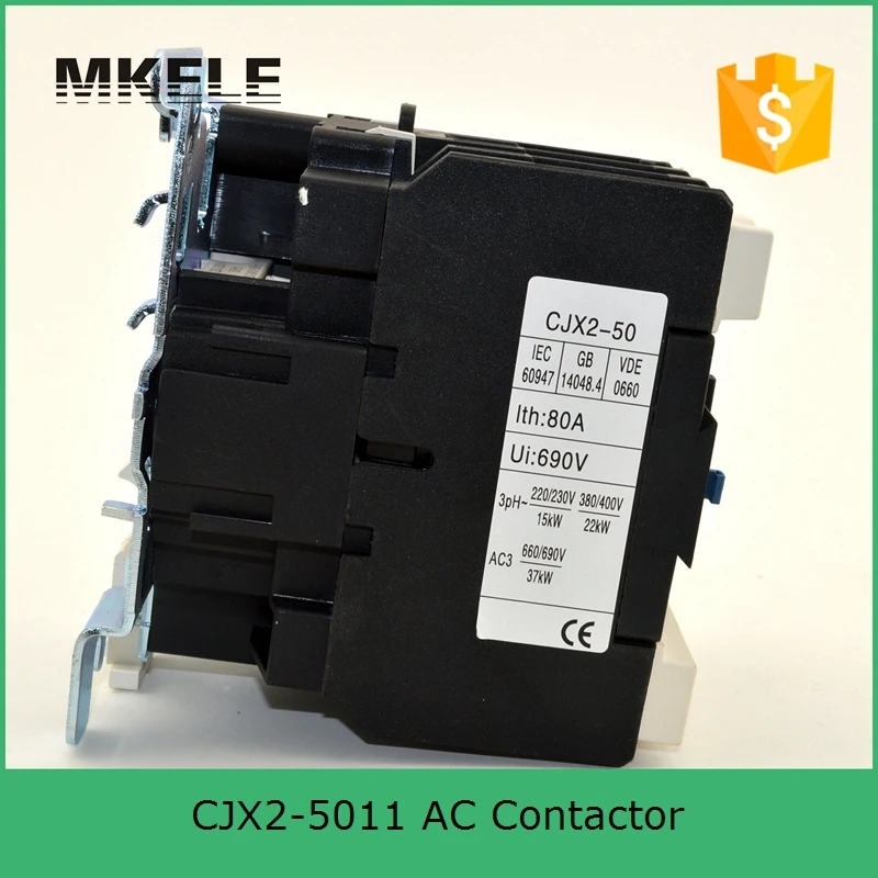 CJX2 5011 3P + NO NC 50A Номинальная катушка 380 В 36 в 110 220 напряжение трехфазный контактор