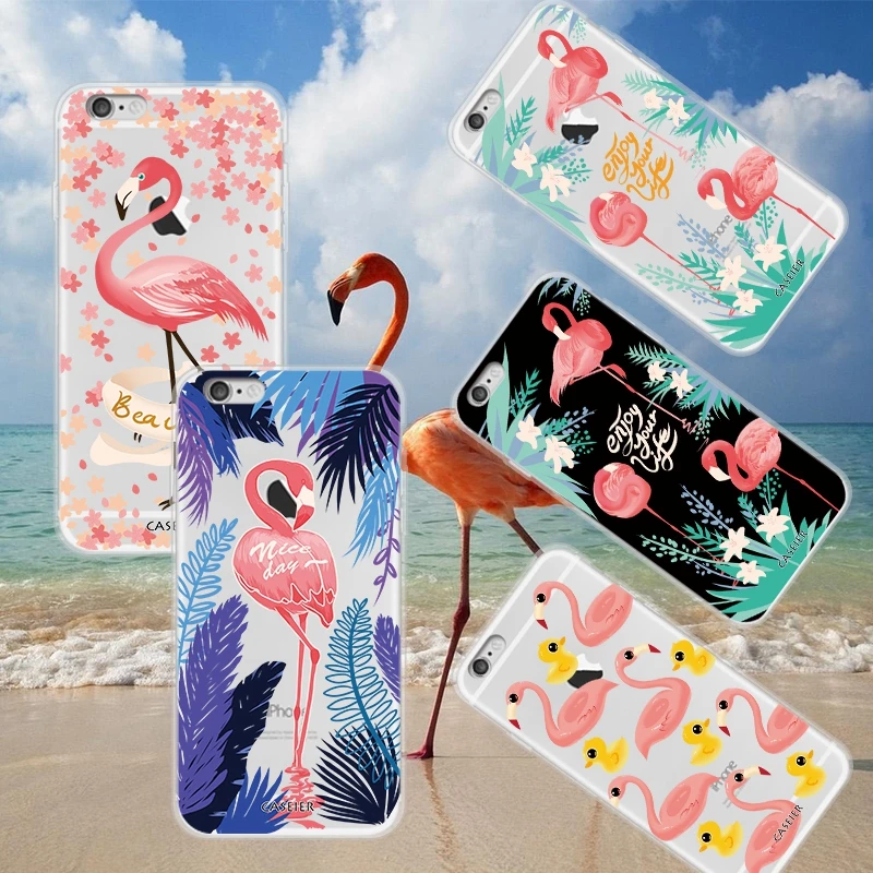 2017 SEXY Kisscase мягкие Фламинго чехол для iPhone 7 6 6S plus 5 Cover Samsung Galaxy S5 S6 S7 edge S8 Note 4 Huawei P8 P9