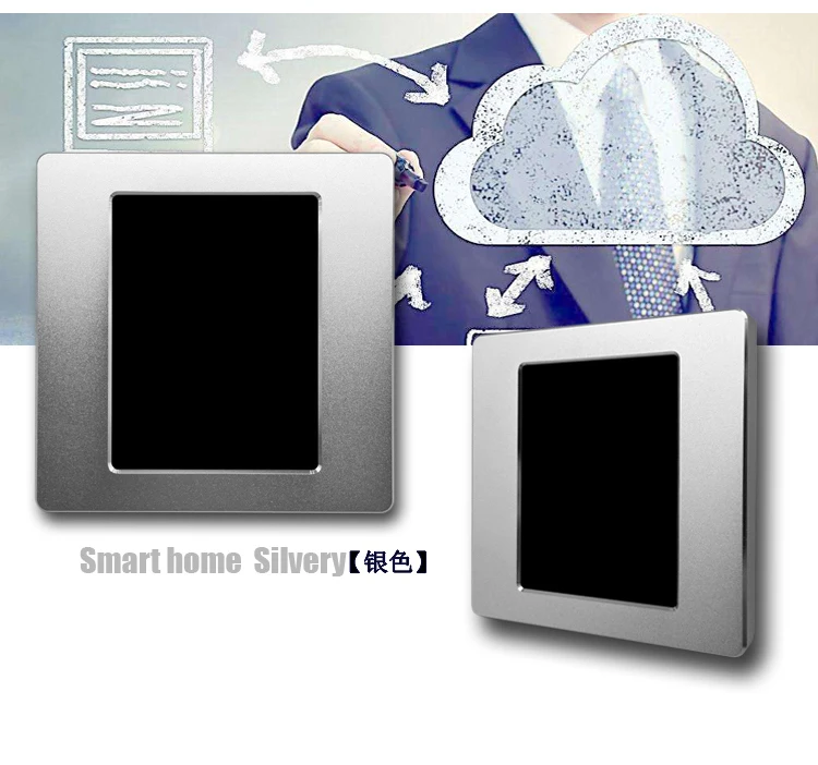 Aluminum alloy Тачпад 86*86 сенсорный экран 3,2 дюймов TFT цветной UI дизайн для умного дома светодиодный светильник Диммер релейный модуль RS485 для CRESTRON AMX - Цвет: Aluminum alloy