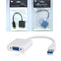 1pcs banggood usb 3 0 male to vga female video graphic card display adapter converter cable with retail package