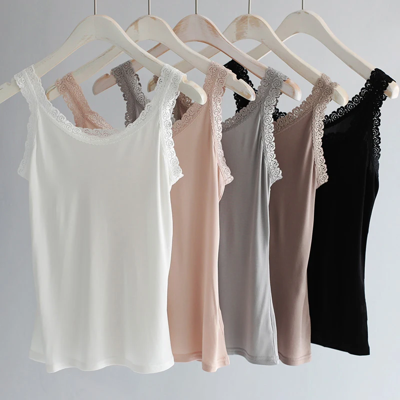 Летний натуральный шелк плюс размер modis Нижнее белье Женские топы майка женская