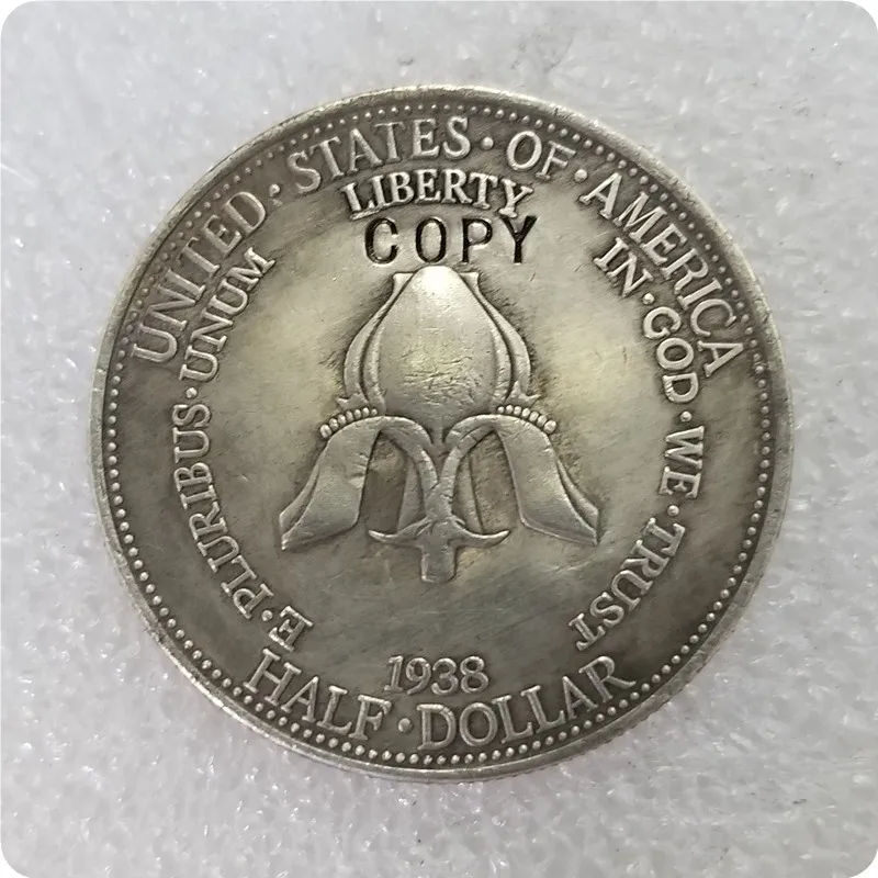 Новинка 1938 года серебряная Commem половина металлических юбилейных монет копия