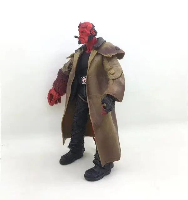 7 дюймов 2 типа фильм HB Hellboy серия включает сигару Samaritan пистолет фигурка Коллекционная модель игрушки