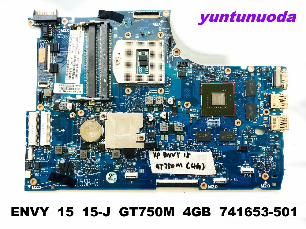 Оригинальная материнская плата для ноутбука HP ENVY 15 15-J GT750M 4 Гб 741653-501