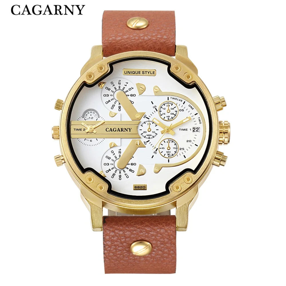 2020 quality fashion men cagarny 6820 brand cool military life waterproof hot sale luxury quartz watch clock relogio wrist free global shipping