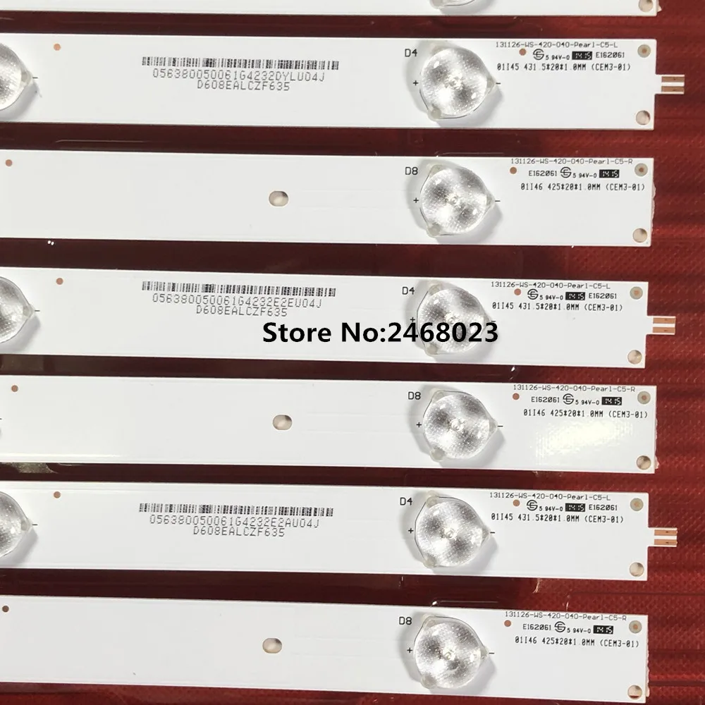 851 мм 8 светодиодный Подсветка для Pana sonic 42 &quotТВ SV0420A88 LC420DUE FG A1 TX42AS500 TX42A400B V42FWSD01 09