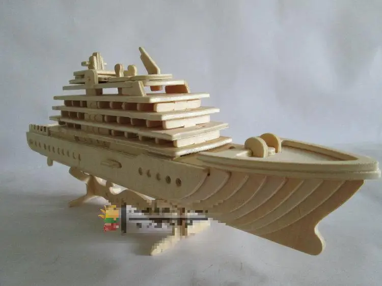 Необычная интеллектуальная развивающая игрушка 3D модель корабля деревянная головоломка Diy Набор для изготовления деревянных изделий ручной работы роскошная яхта