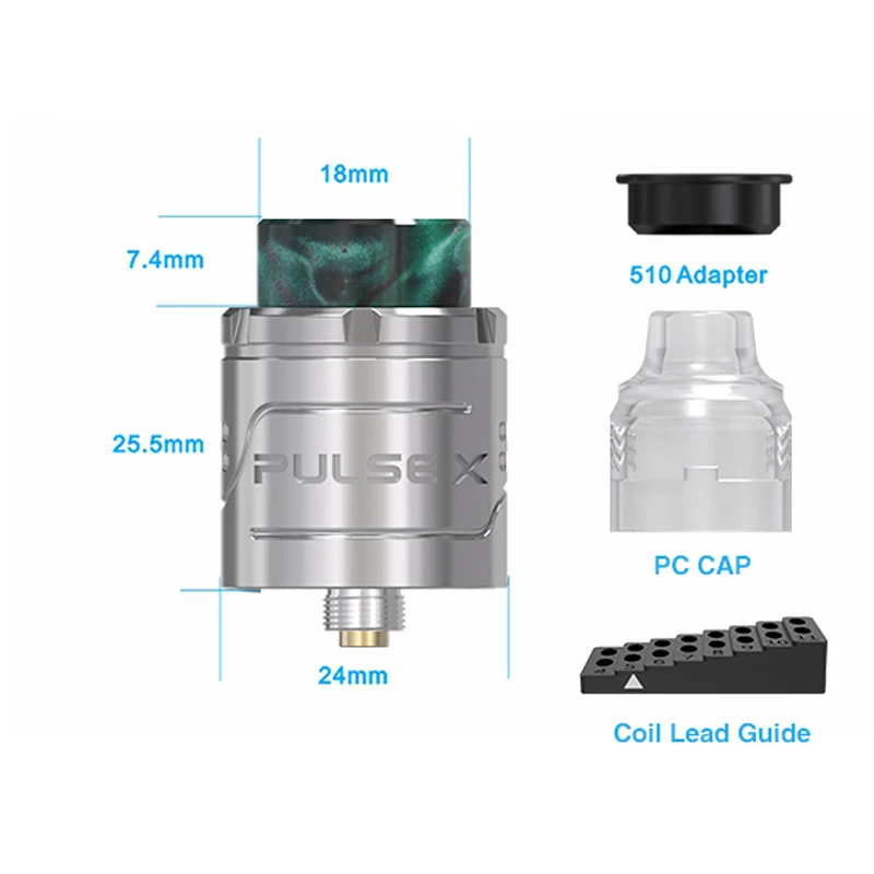 Новый оригинальный vandy VAPE PLUSE X BF RDA Tank Fit PULSE комплект 8 мл блок впрыскивания 90 Вт Mod