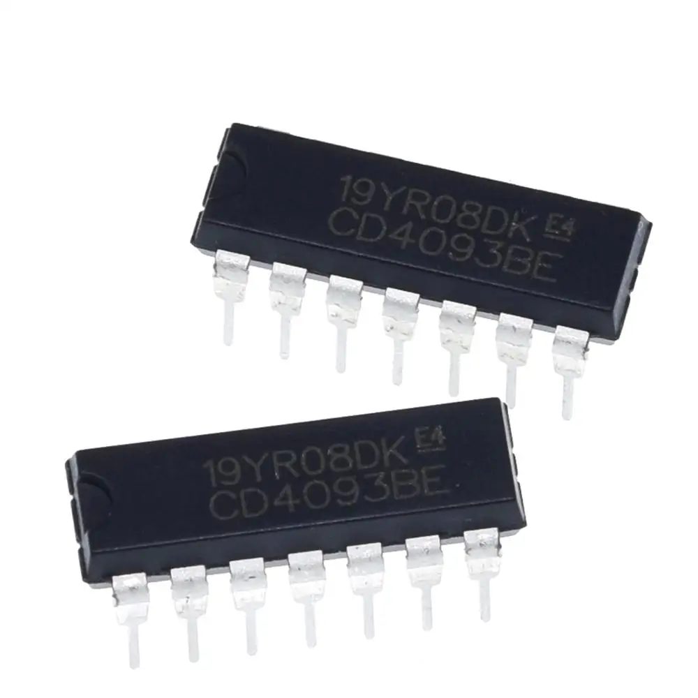 10 шт. CD4093BE DIP14 CD4093 DIP 4093 DIP-14 4093BE Новый и оригинальный IC | Электронные компоненты