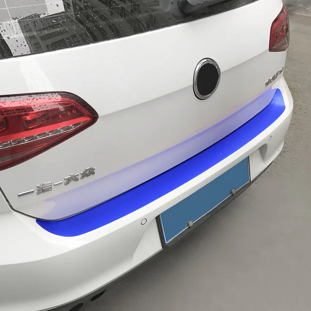 108x7,2 см 1 шт карбоновая накладка на задний бампер 7 цветов для VW Golf MK6 GTI R20 наклейки и наклейки для автомобиля