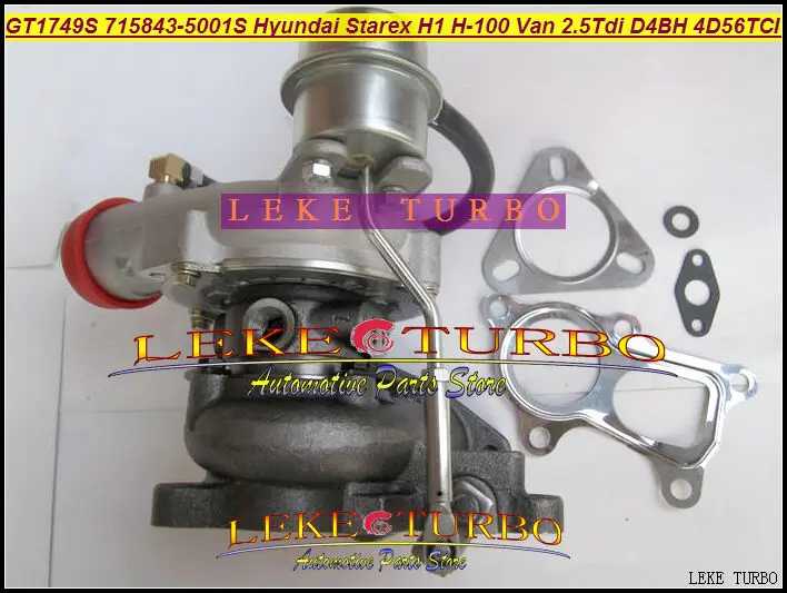 GT1749S 715843 5001S 0001 28200 42600 турбо для Hyundai Starex H1 H200 H 1 легкий грузовик 100 фургон 2.5L D4BH