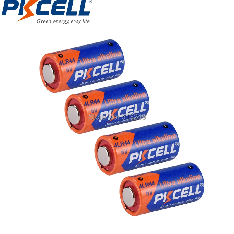 Батарея PKCELL 6 в 4LR44 4A76 A544V 4034PX PX28A L1325 4AG13 щелочные батареи для автомобиля