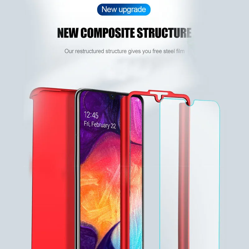 360 Защитный чехол для samsung Galaxy S8 S10 S9 плюс Чехол S10E Lite для A50 A70 A40 A30 A10 A60 M20 M30 M10 Note 8, 9, 10, чехол