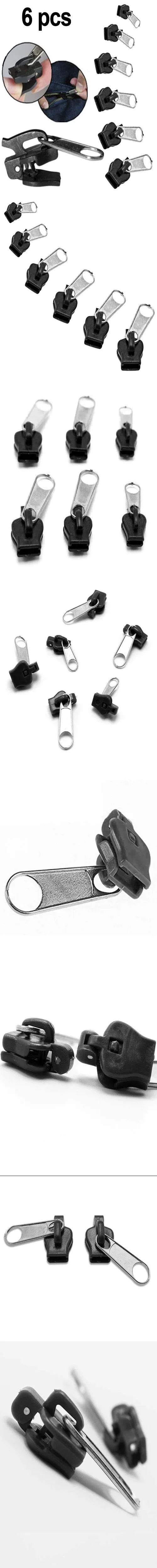 Легко принять ТВ 6 шт. Fix A Zipper Slider спасательный мгновенный Ремонтный комплект Replacemet